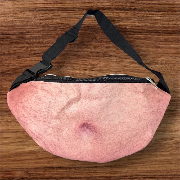 The Unbranded Brand Accessories - Funny Dad Bod Belly Fanny Pack Waist Bag Beer Money Pouch Novelty Gag Gift